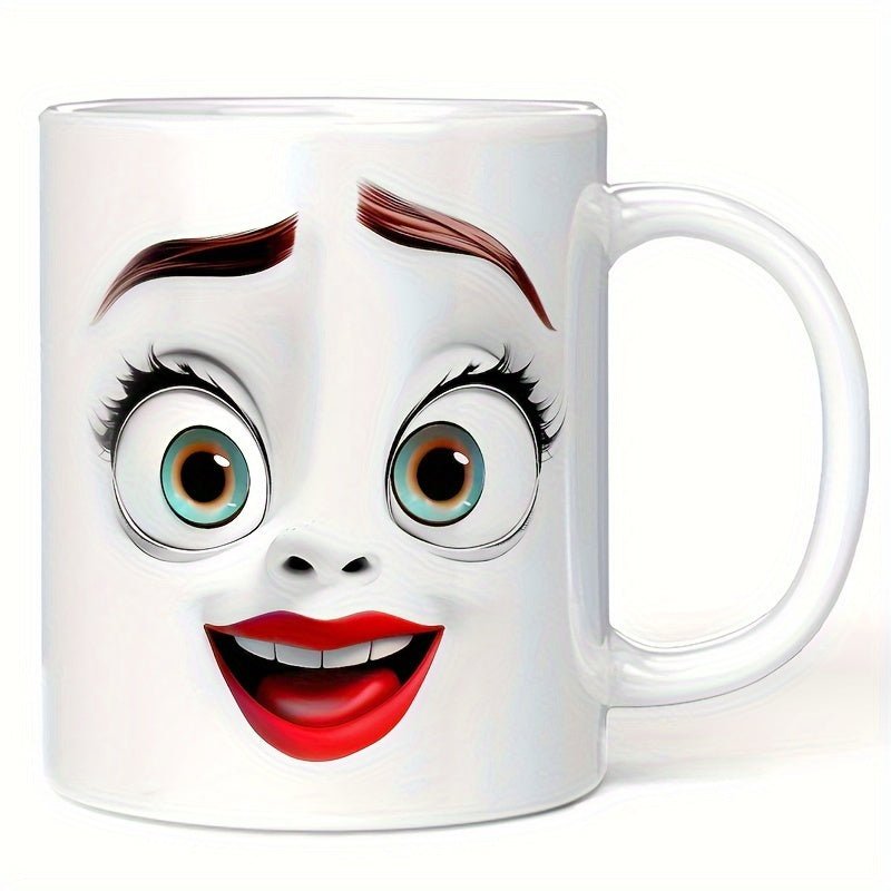 3D Cartoon Face 11oz Insulated Coffee Mug Gift - Blu Lotus Boutique