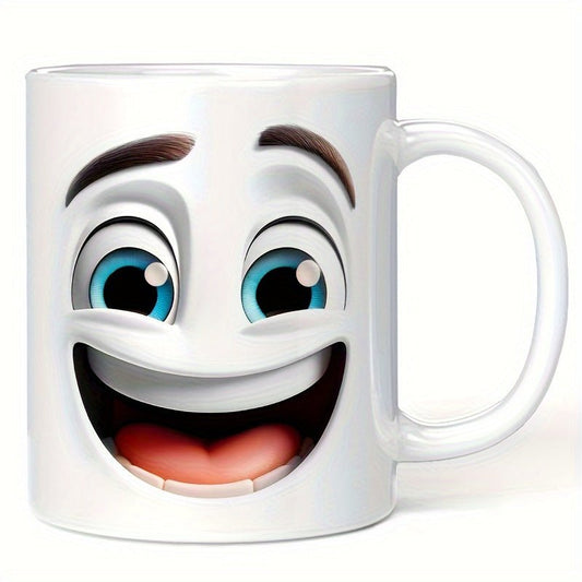 3D Cartoon Face 11oz Insulated Coffee Mug Gift - Blu Lotus Boutique