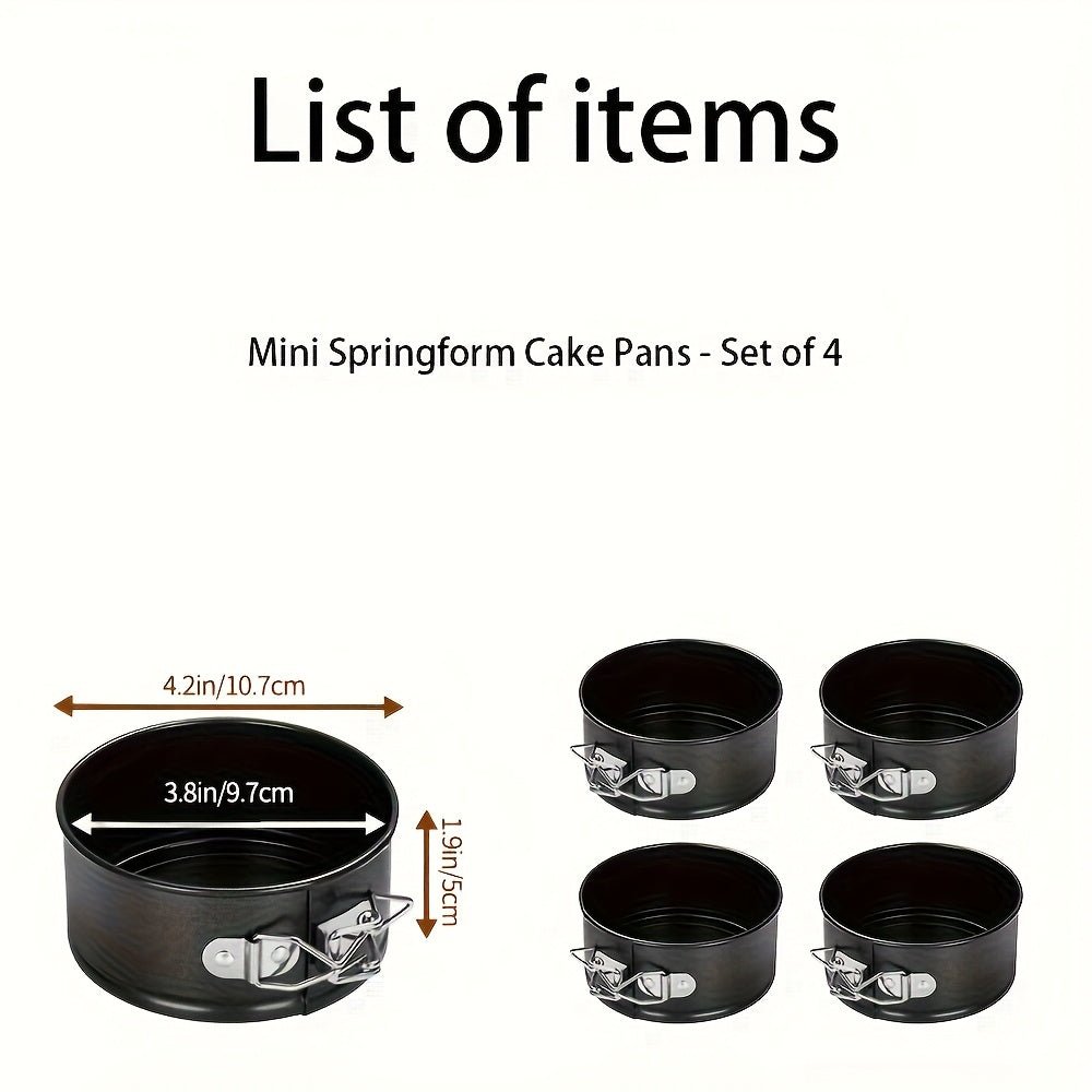 3pc NonStick Lockable Springform Cake Pan Set 49 - Blu Lotus Boutique
