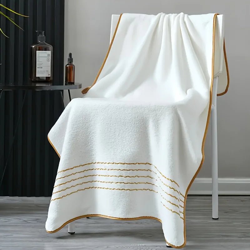 3pcs Ultra - Soft Coral Bath Towel Set - Quick - Dry Luxury Spa & Gym Towels, Large Bath Sheets , Lightweight & Highly Absorbent - Blu Lotus Boutique