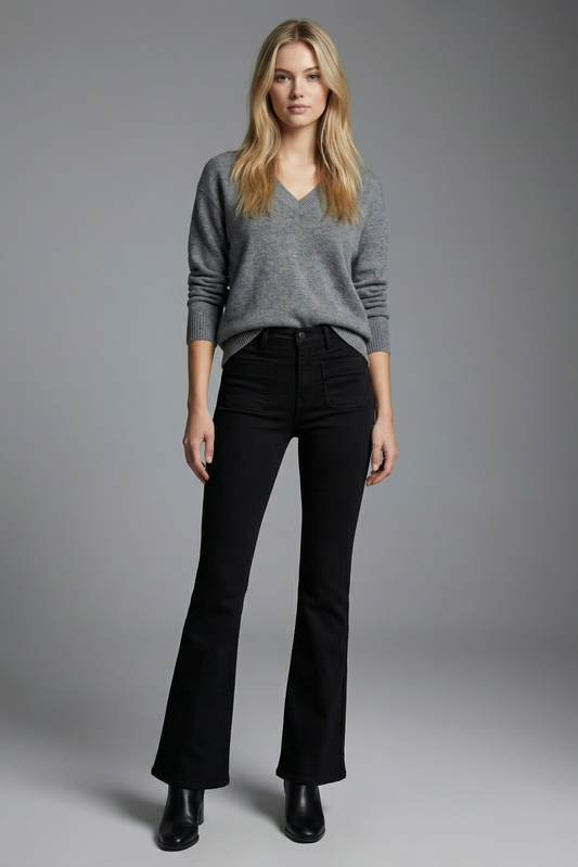 Amelie Tummy Control High Rise Bootcut Jeans