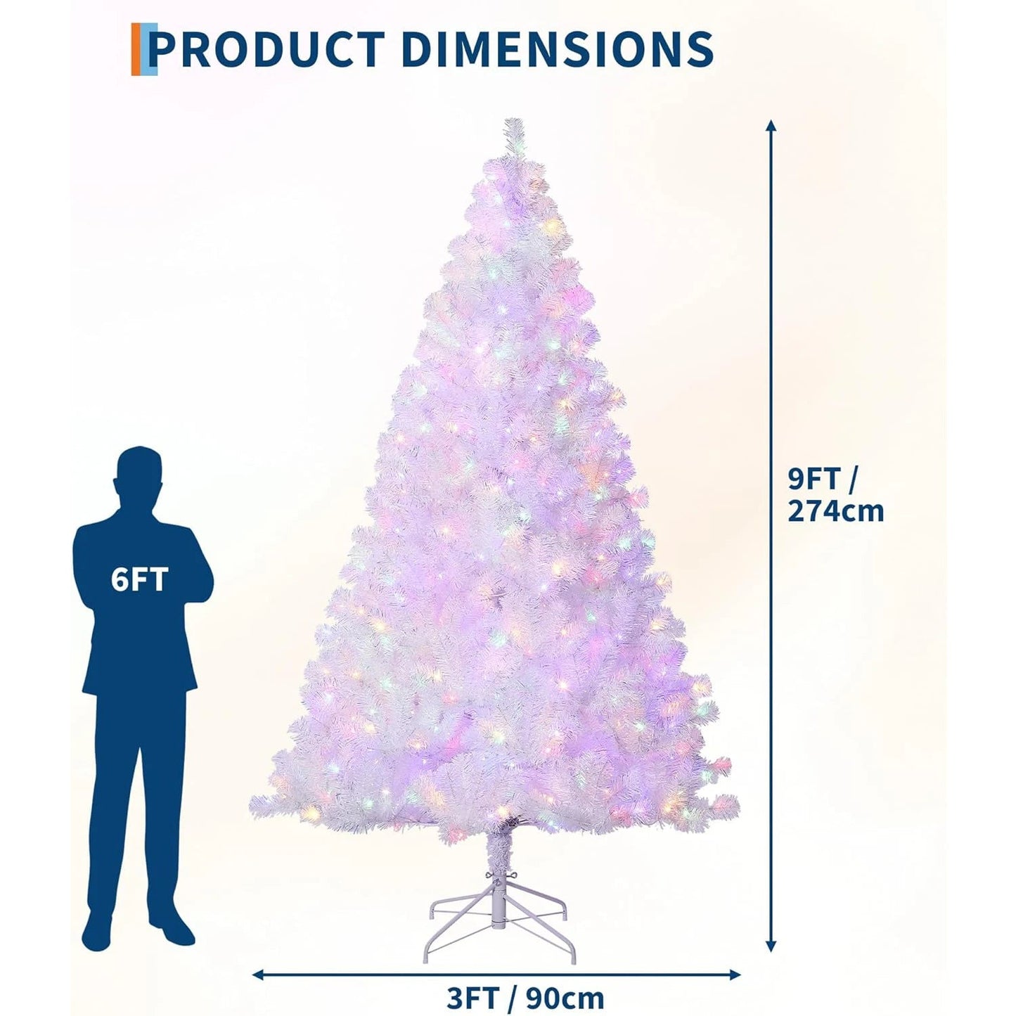 4.5/6/7.5/9Ft Prelit Christmas Tree Rose Gold Tinsel Christmas Tree With Warm White Led Lights Sparkle Xmas Decorations For Home - Blu Lotus Boutique