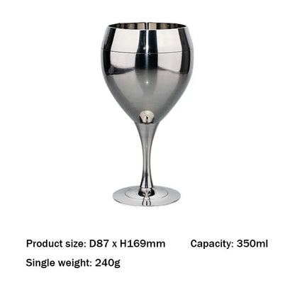 500ml Rainbow Stainless Steel Luxury Wine Glasses Gift Set of 1/2/4 PCS Shatterproof Cocktail Goblets for Parties, Outdoor, Bar - Blu Lotus Boutique
