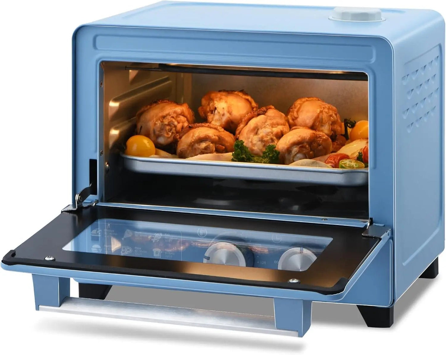 6 - in - 1 Air Fryer Toaster Oven Combo, 12L Air Fryer with Steam Infusion, Mild Steaming Convection Toaster Oven with Fast Preheat, - Blu Lotus Boutique