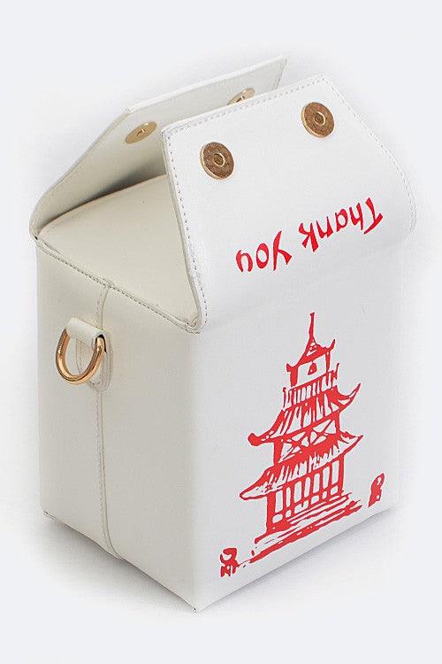 Chinese Take Out Box Fashion Clutch - Blu Lotus Boutique