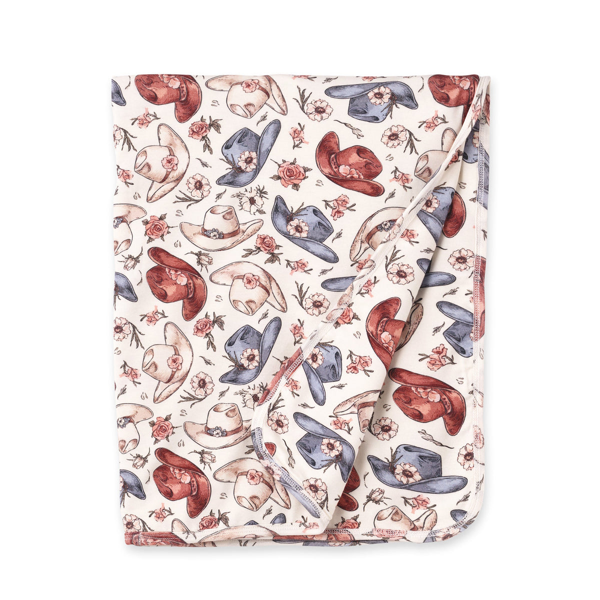 Wildflower Rodeo Stroller Blanket - Soft Bamboo Baby Gift