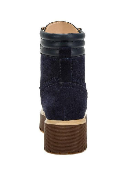 Parula High Ankle Suede Boots - Blu Lotus Boutique