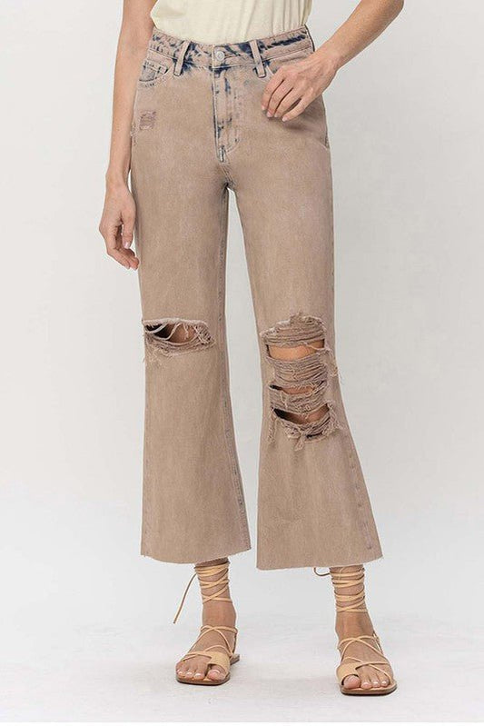 90s Vintage Crop Flare - Blu Lotus Boutique