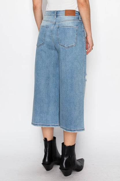 *HYBRID STYLE* ULTRA HIGH RISE RELAXED JORT JEANS