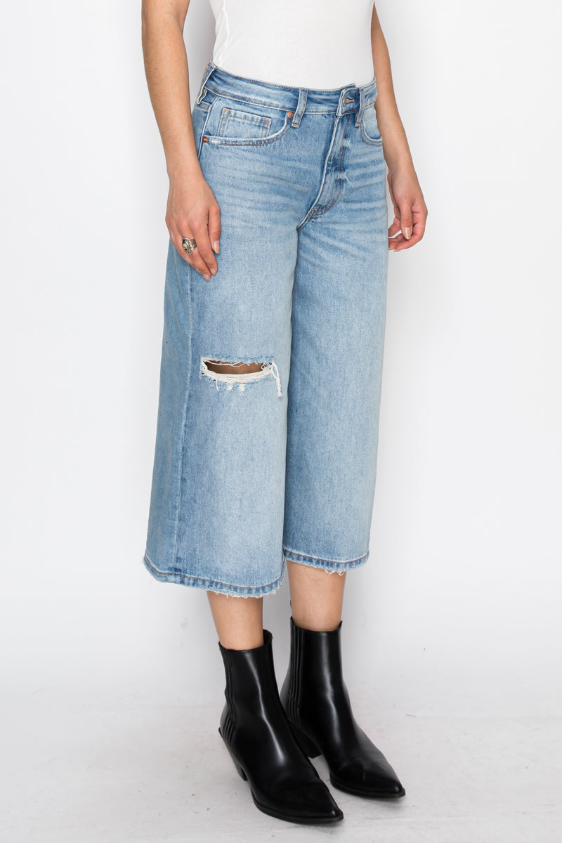 *HYBRID STYLE* ULTRA HIGH RISE RELAXED JORT JEANS