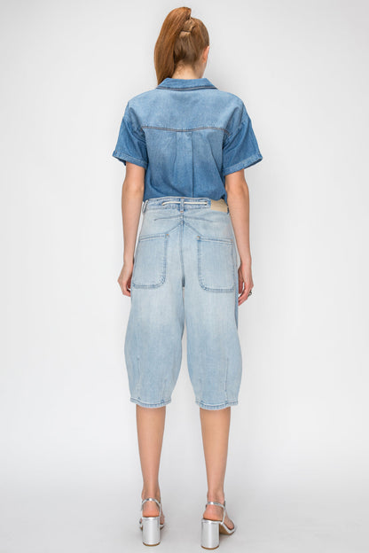 High Rise Relaxed Tapered Jorts