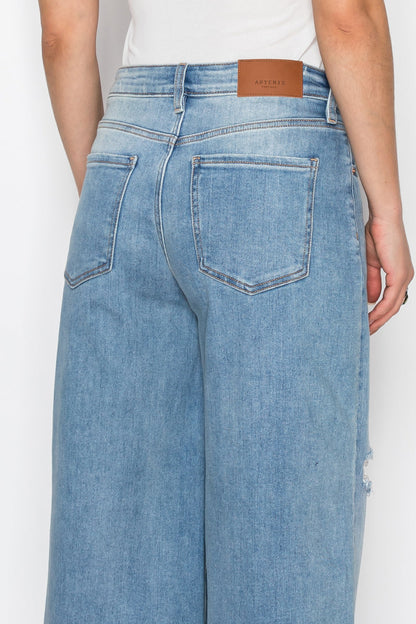 *HYBRID STYLE* ULTRA HIGH RISE RELAXED JORT JEANS