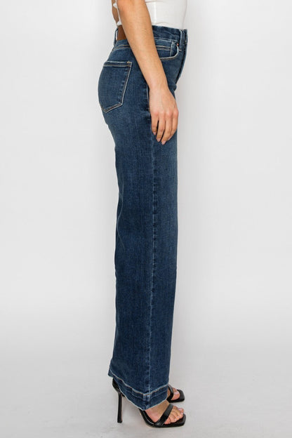 Cindy Tummy Control 90's Vintage Stretch Wide Jeans