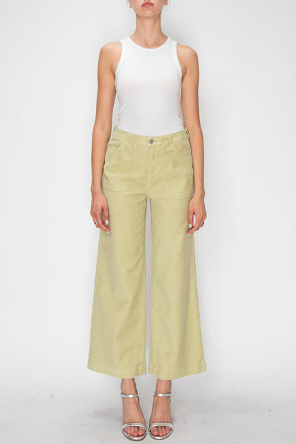 HIGH RISE WIDE LEG SAGE JEANS