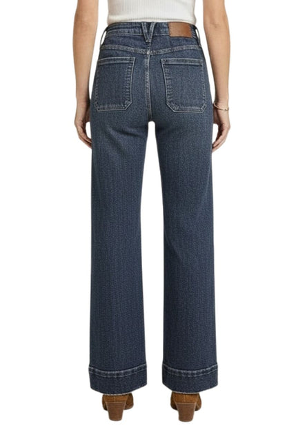 HIGH RISE TUMMY CONTROL FRONT PATCH POCKET HOLLY FLARE JEANS