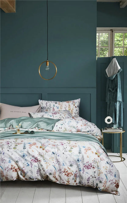 HD printed Birds Branch printed Premium Egyptian cotton Silky Soft Duvet Cover Family size US King Queen Size Bedding Set 4/6Pcs