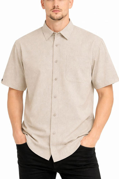 Melange Short Sleeve Shirt
