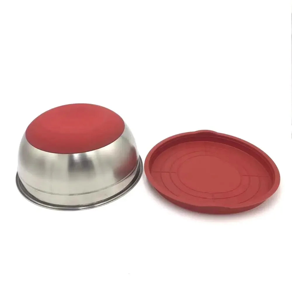 7 Colors Stainless Steel Mixing Bowl With Lid Home Kitchen Egg Mixer Salad Bowls Non-slip Silicone Bottom Food Storage Bowl Set