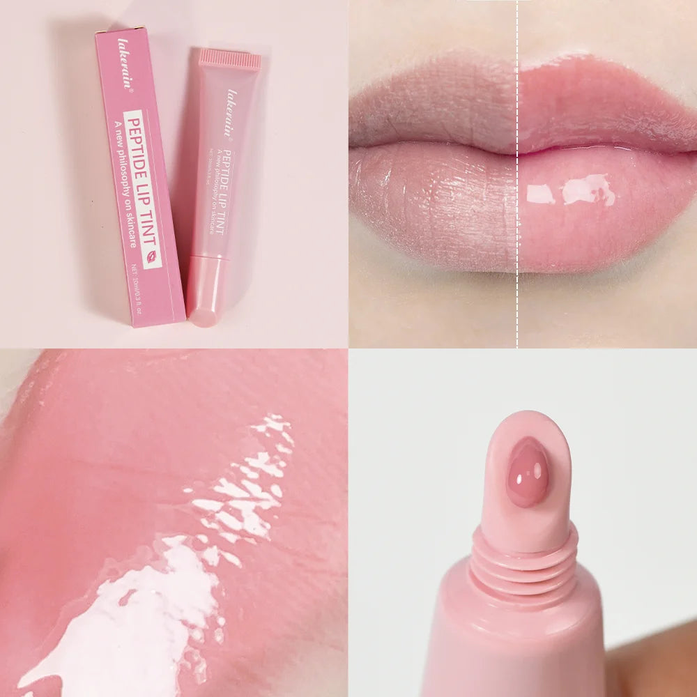 10ml Lip Glaze Moisturizing Jelly Lip Enrichment Oil Lasting Water Light Glass Lip Plump Oil Remove Line Lip Protection Serum