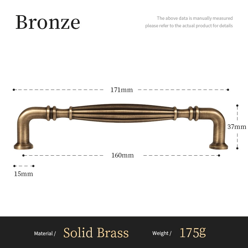 Santaya Antique Brass Cabinet Pulls 5 Inch Hole Center Bar Drawer Pulls for Kitchen Cabinet Handle Dressers Copper Home Hardware
