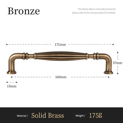 Santaya Antique Brass Cabinet Pulls 5 Inch Hole Center Bar Drawer Pulls for Kitchen Cabinet Handle Dressers Copper Home Hardware