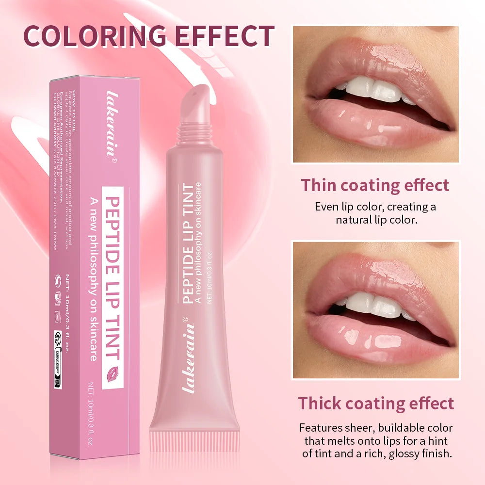 10ml Lip Glaze Moisturizing Jelly Lip Enrichment Oil Lasting Water Light Glass Lip Plump Oil Remove Line Lip Protection Serum