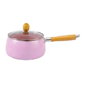 Kitchen Pot 16 CM Mini Milk Pans Christmas Gift Chocolate Milk Soup No-Stick Cooking Pot General Use for Gas & Induction Cooker