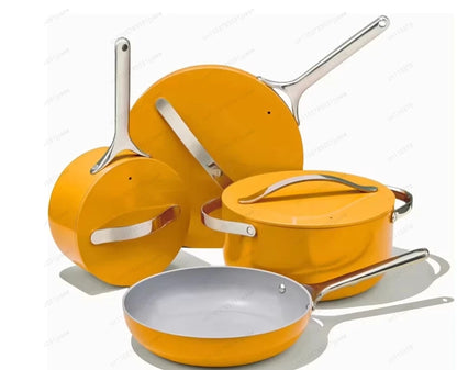 4-Piece Cookware Set, Stockpots 24cm/4.1L, 28cm/6.3L, 18cm/1.9L, 28cm/4L, Kitchen Starter Pots & Pans