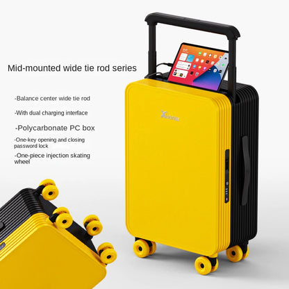 2026 New Centered Wide-Rod 20-Inch Carry-on Bag with Password Lock