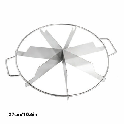 Cake Cutter Slicer Stainless Steel Pastry Portion Marker Pizza Pie Divider Even 4-10 Slices Cake Portioner Baking Tools Kitchen