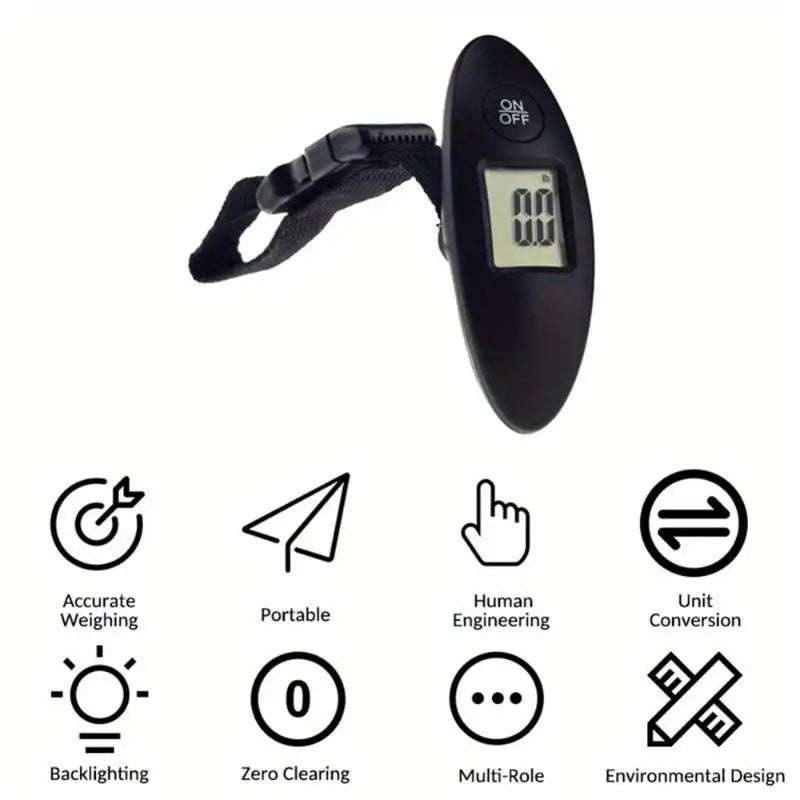 40kg 100g LCD Digital Portable Luggage Scale Handheld