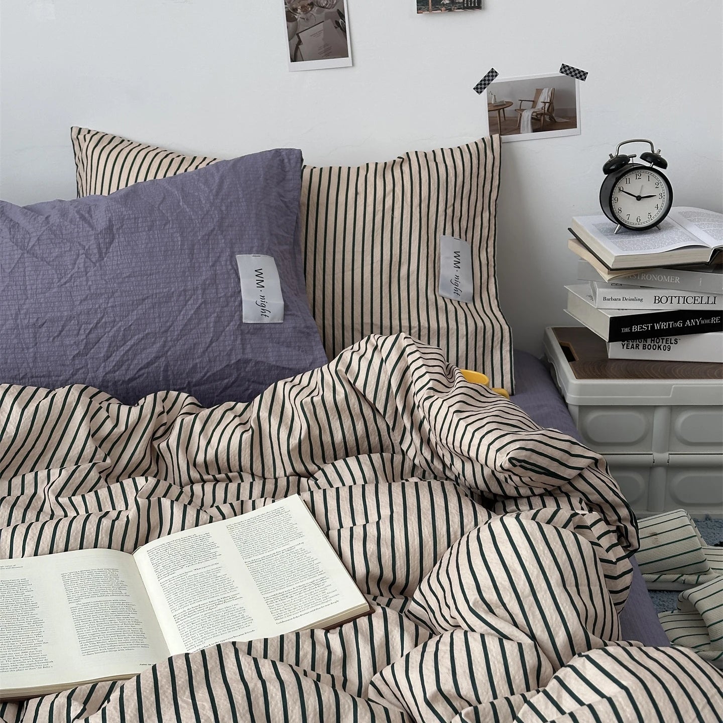 Stripe Bedding Comforter Set with Pillowcase bed sheet Single Full Size Bed Linen Duvet Cover Set Queen/King Double Single Bed