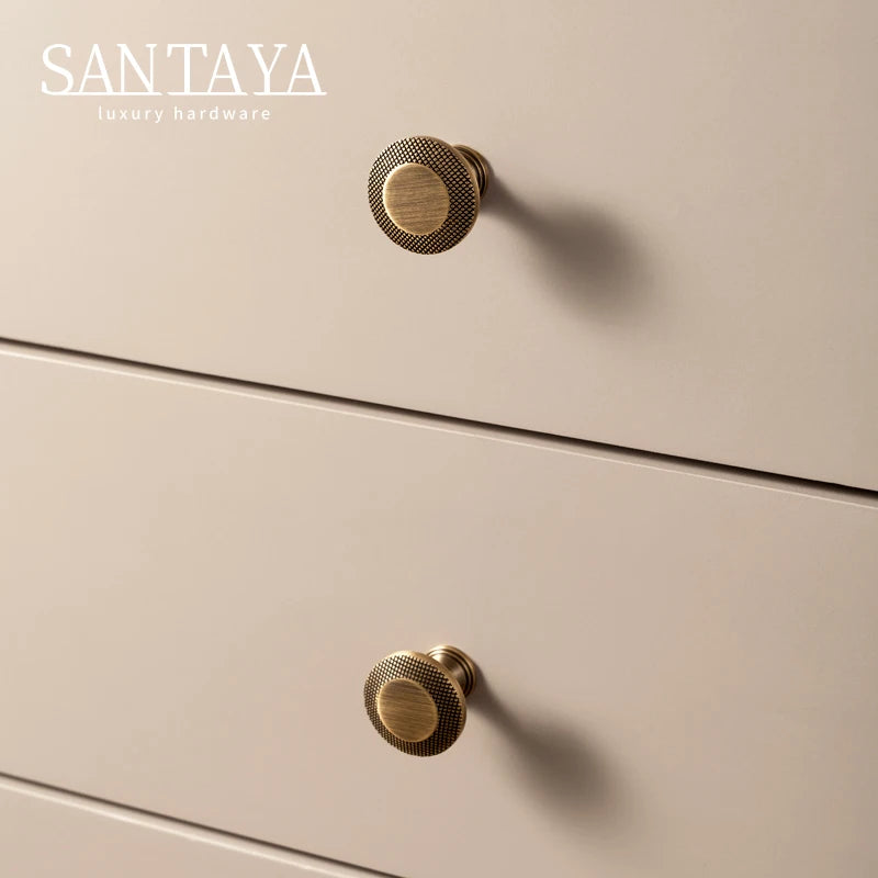 Santaya Knurled Grid Antique Brass Kitchen Cabinet Handle Bronze Pulls Kitchen Cabinets T Bar Pull Hardware Cupboard Drawer Knob
