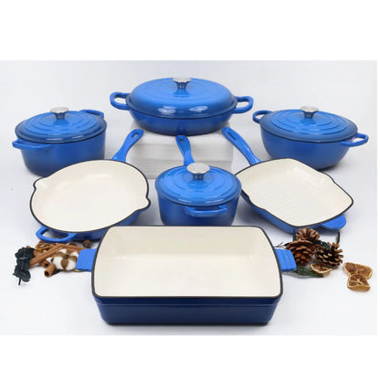 Multicolor Enamel Cooking Pot Casserole Set Cast Iron Cookware Set Induction Dutch Oven Casserole