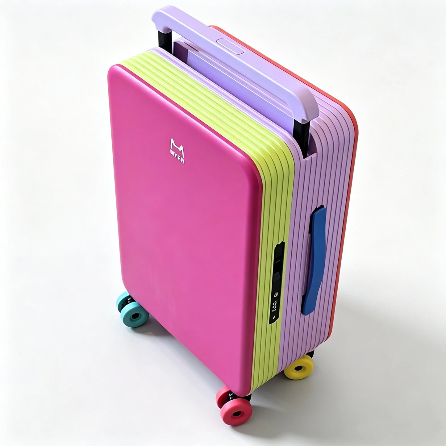 Multi-color Dopamine Fashion Suitcase Zipperless Travel Suitcase