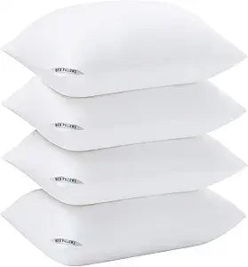 King Size Bed Pillows for Sleeping 4 Pack,Luxury Hotel Pillows,Comfortable and Supportive,Machine Washable,Suitable for Stomach