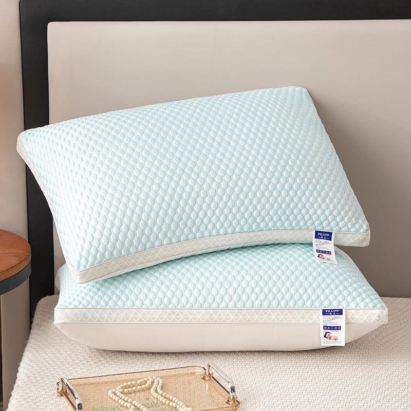 New SP Pillow, Comfortable 3D High Pillow with Summer Cool Fabric, Bedding Pillow Core, Machine Washable, Wholesale and Retail