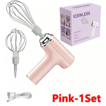 Electric Egg Beater Rechargeable Handheld Wireless Blender Mixer for Baking Cream Cakes Home Kitchen Tool 2026 New