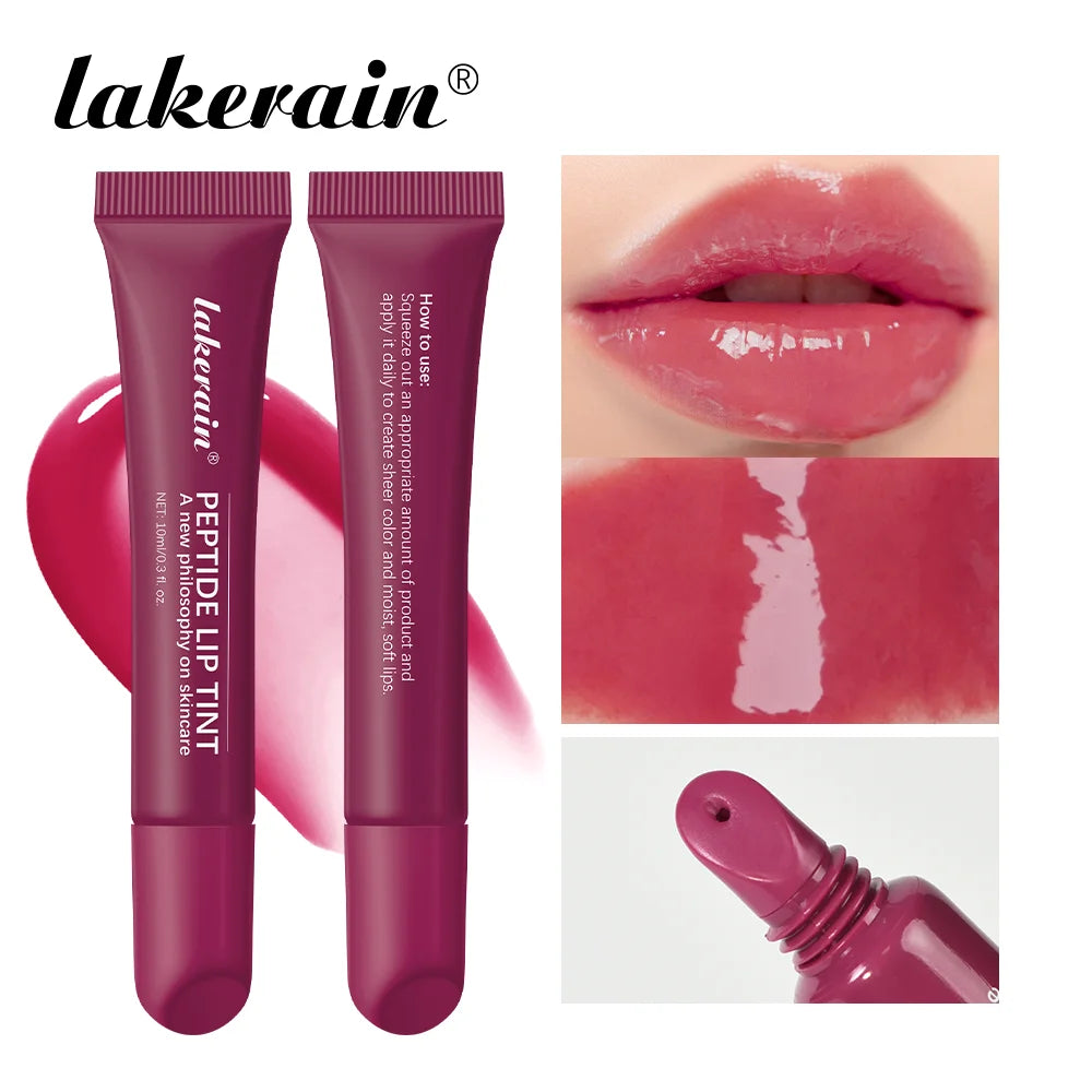10ml Lip Glaze Moisturizing Jelly Lip Enrichment Oil Lasting Water Light Glass Lip Plump Oil Remove Line Lip Protection Serum