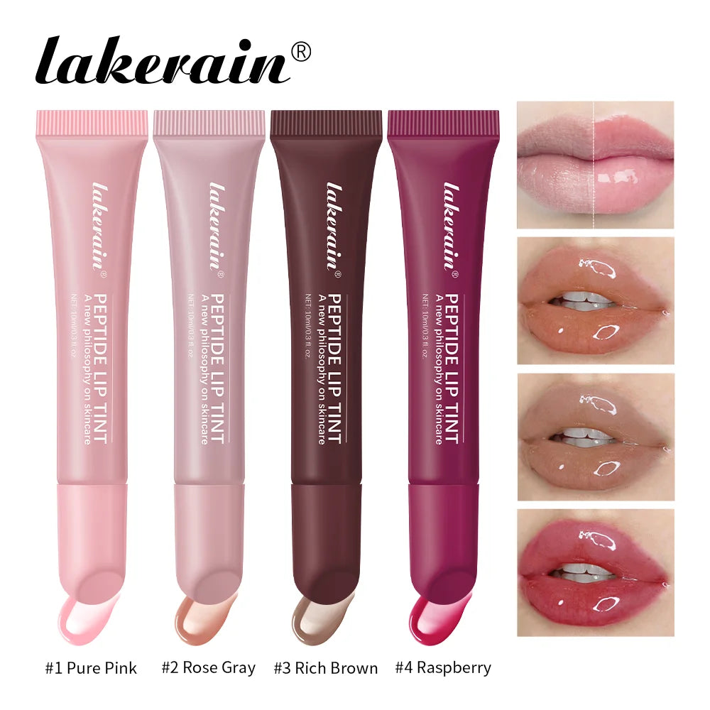 10ml Lip Glaze Moisturizing Jelly Lip Enrichment Oil Lasting Water Light Glass Lip Plump Oil Remove Line Lip Protection Serum