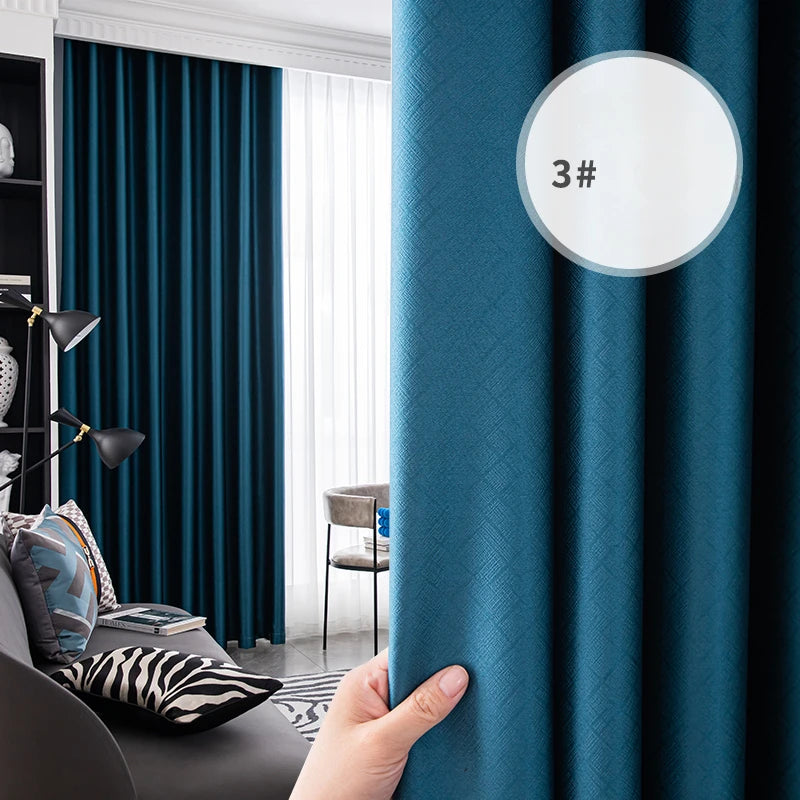 Modern Thermal Insulated Noise Reducing 100% Blackout Curtains for Bedroom Living Room Luxury Drapes Prague Style Custom Decor
