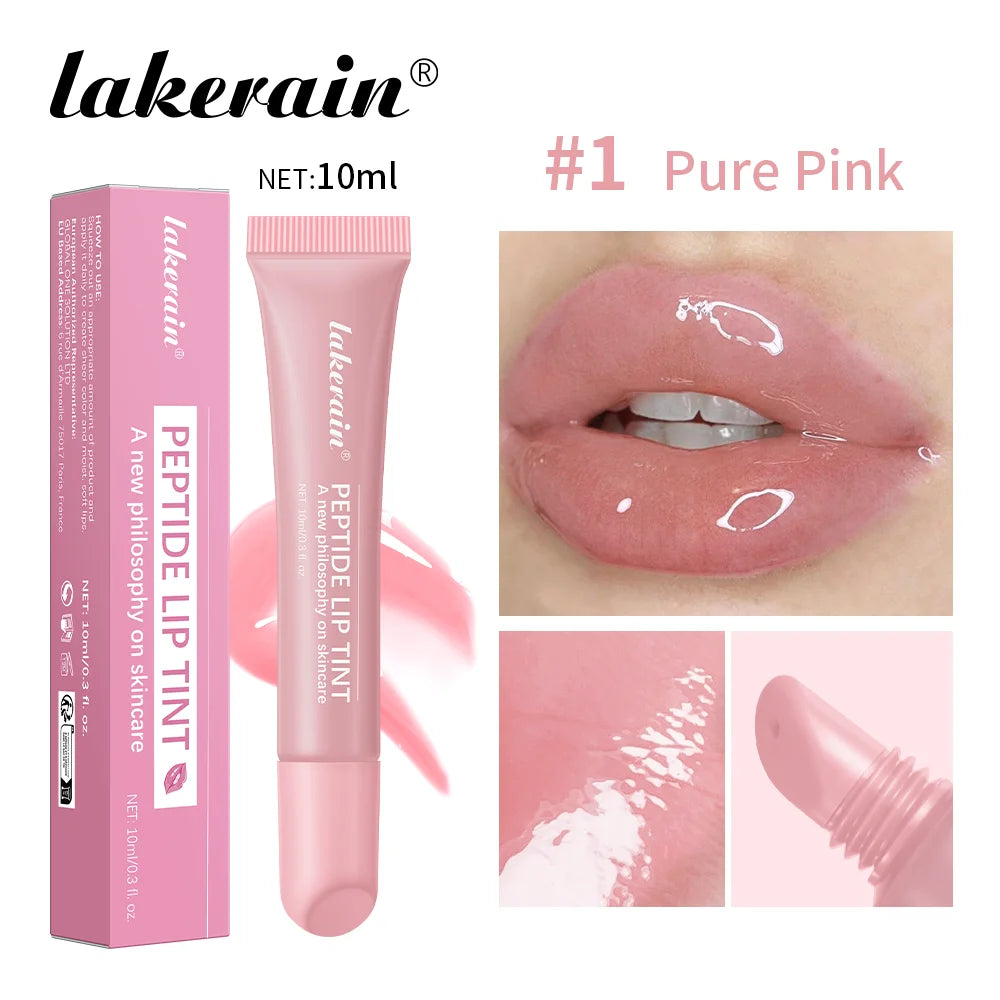 10ml Lip Glaze Moisturizing Jelly Lip Enrichment Oil Lasting Water Light Glass Lip Plump Oil Remove Line Lip Protection Serum