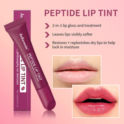 10ml Lip Glaze Moisturizing Jelly Lip Enrichment Oil Lasting Water Light Glass Lip Plump Oil Remove Line Lip Protection Serum
