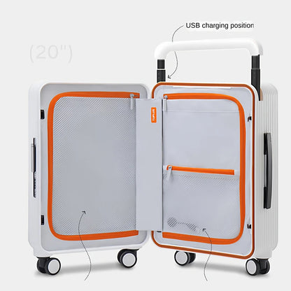 2026 New Centered Wide-Rod 20-Inch Carry-on Bag with Password Lock
