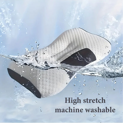 2‑Pack Ergonomic Neck Massage Pillows for Couples Adjustable Soft Woven Pillow With Removable Cover High‑Quality Core for Better Sleep