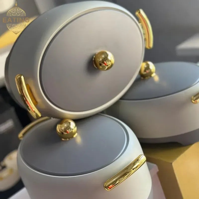 Wholesale Gift 3Pcs Set Thermal Hot Pot Containers Sets for Cookware 2.0L+2.5L+3.0L Food Casserole Food Warmers