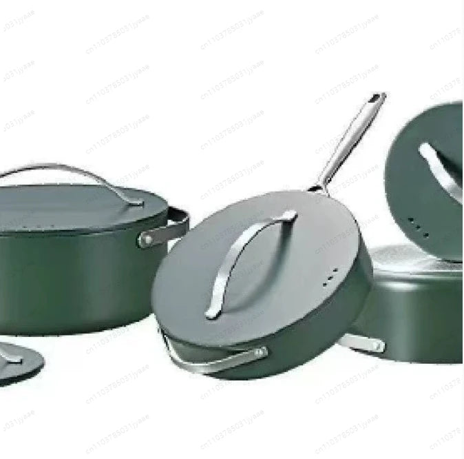 4-Piece Cookware Set, Stockpots 24cm/4.1L, 28cm/6.3L, 18cm/1.9L, 28cm/4L, Kitchen Starter Pots & Pans