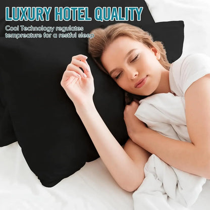 King Size Bed Pillows for Sleeping 4 Pack,Luxury Hotel Pillows,Comfortable and Supportive,Machine Washable,Suitable for Stomach