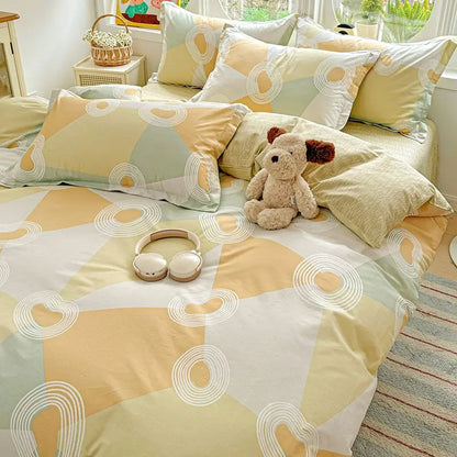 100% Cotton Bedding Set Duvet Cover Set,Quilt Cover Pillowsham, Wrinkle Free Machine Washable, All Season Comfort 240x220
