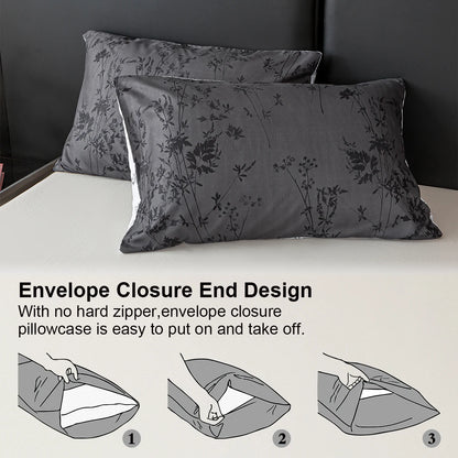 3pcs Zhusheng Kongye Pattern Print Duvet Cover Set, Soft Skin-Friendly Bedding Set Includes 1 Duvet Cover And 2 Pillowcases
